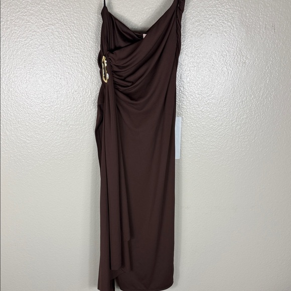 Camila Coelho Nia Maxi Skirt in Chocolate Brown - Picture 3 of 8
